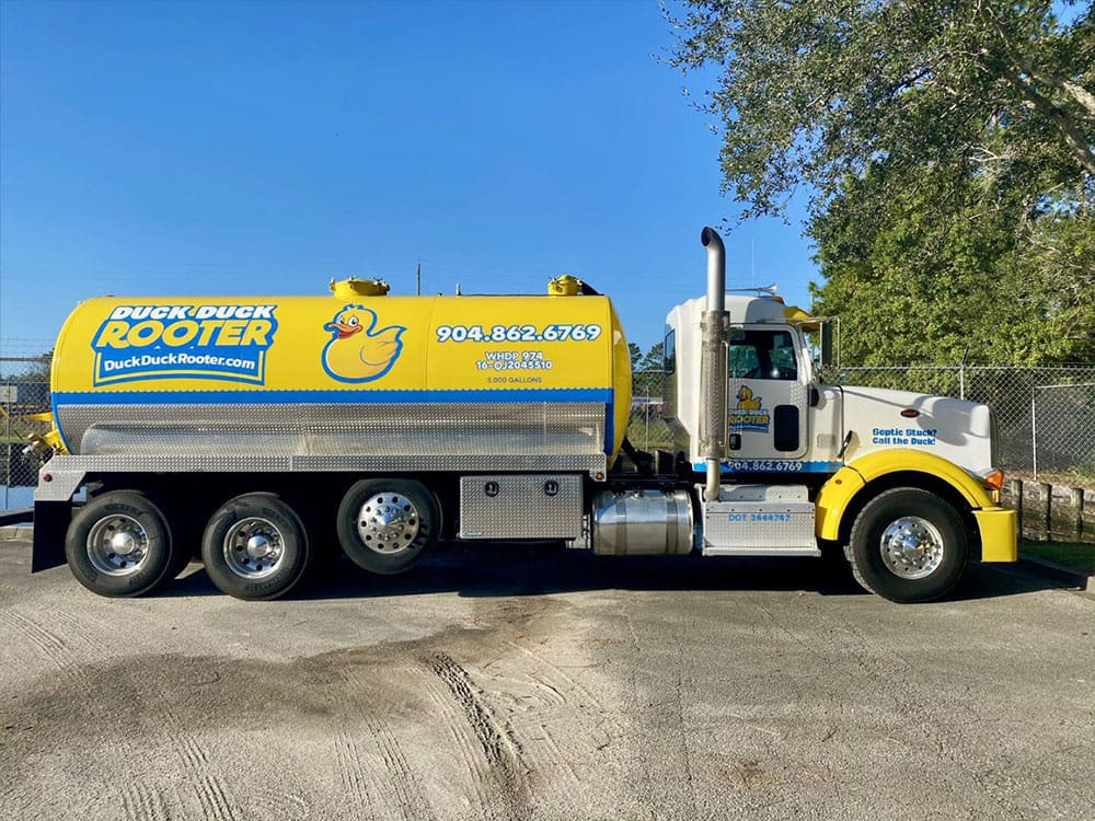 Septic Tank Pumping Service Truck